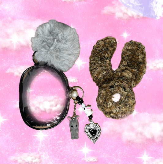 BUNNY BAG CHARM (Grey)